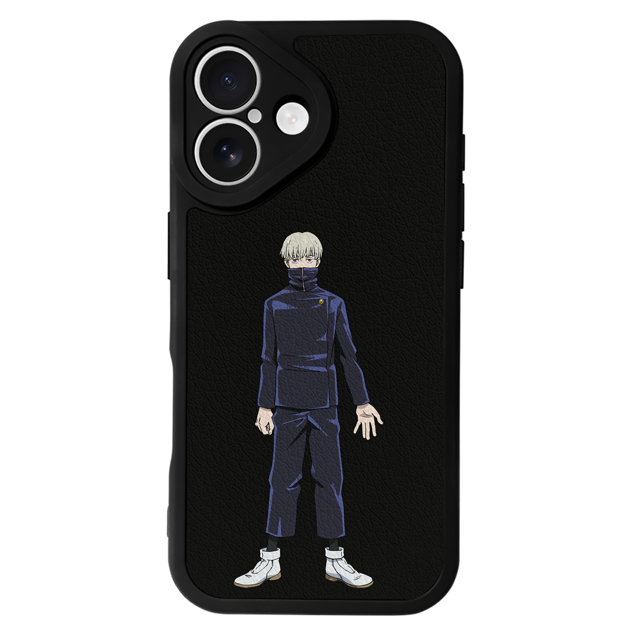 （画像用） 呪術廻戦 Jujutsu Kaisen 【iPhone 16シリーズ対応】シリコンスマホケース（レザー調） 材質：シリコン